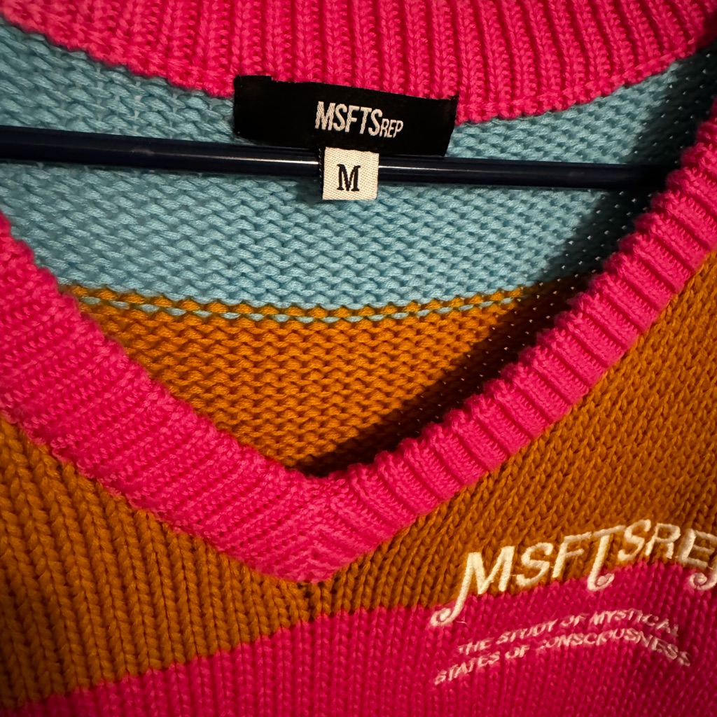 Msfts Jaden Smith Brand  Sweater Vest